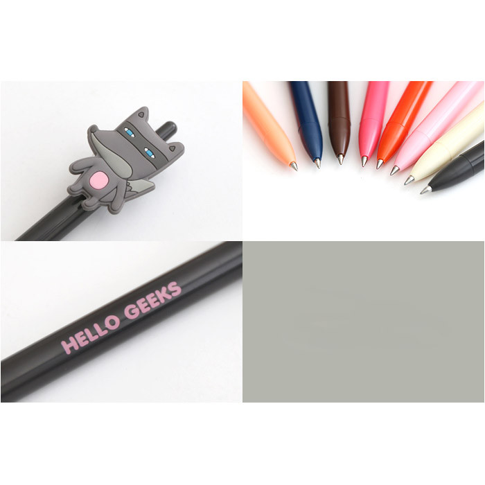Detail of Cute gel pen with soft rubber character 0.38mm ver.3
