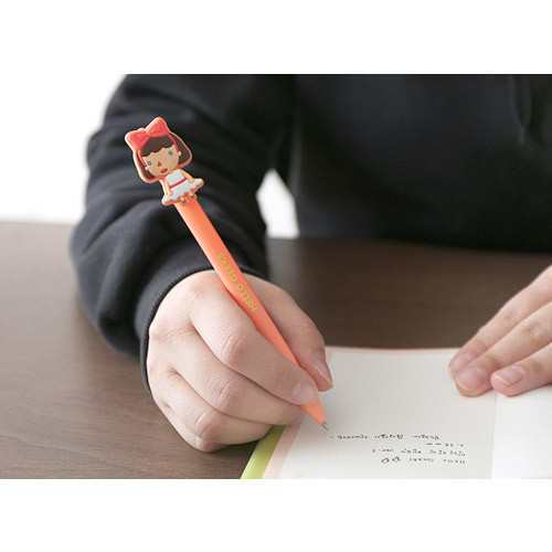 Cute gel pen with soft rubber character 0.38mm ver.3