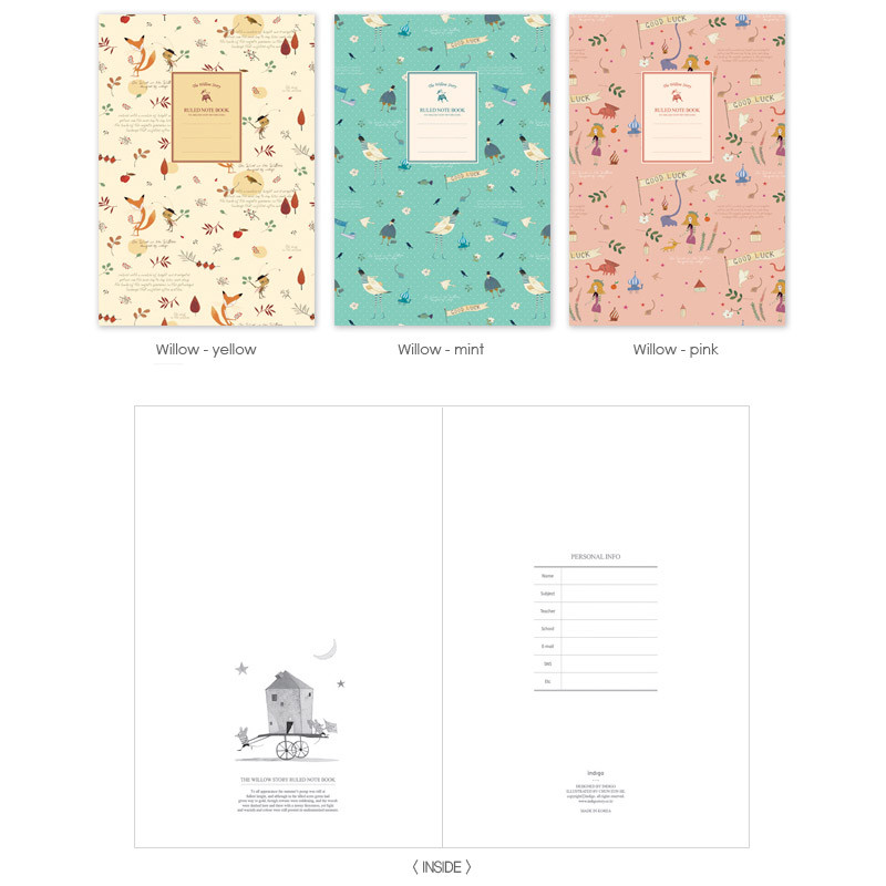 Willow - Cute illustration school lined notebook Willow - Cute illustration school lined notebook
