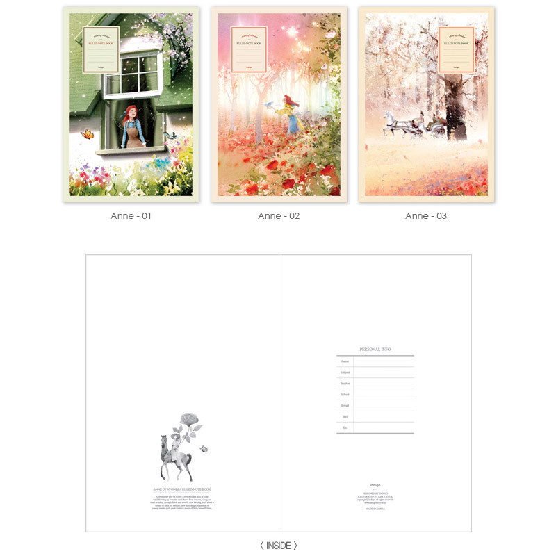 Anne - Cute illustration school lined notebook Anne - Cute illustration school lined notebook