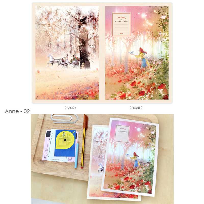 Anne 02 - Cute illustration school lined notebook Anne 02 - Cute illustration school lined notebook