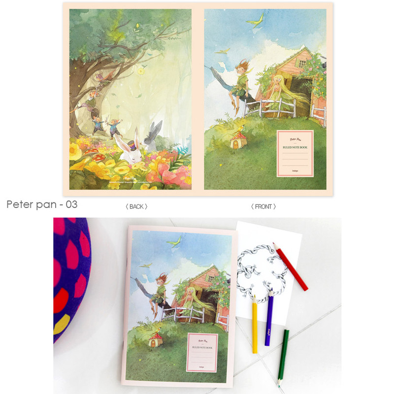 Peter pan 03 - Cute illustration school lined notebook Peter pan 03 - Cute illustration school lined notebook