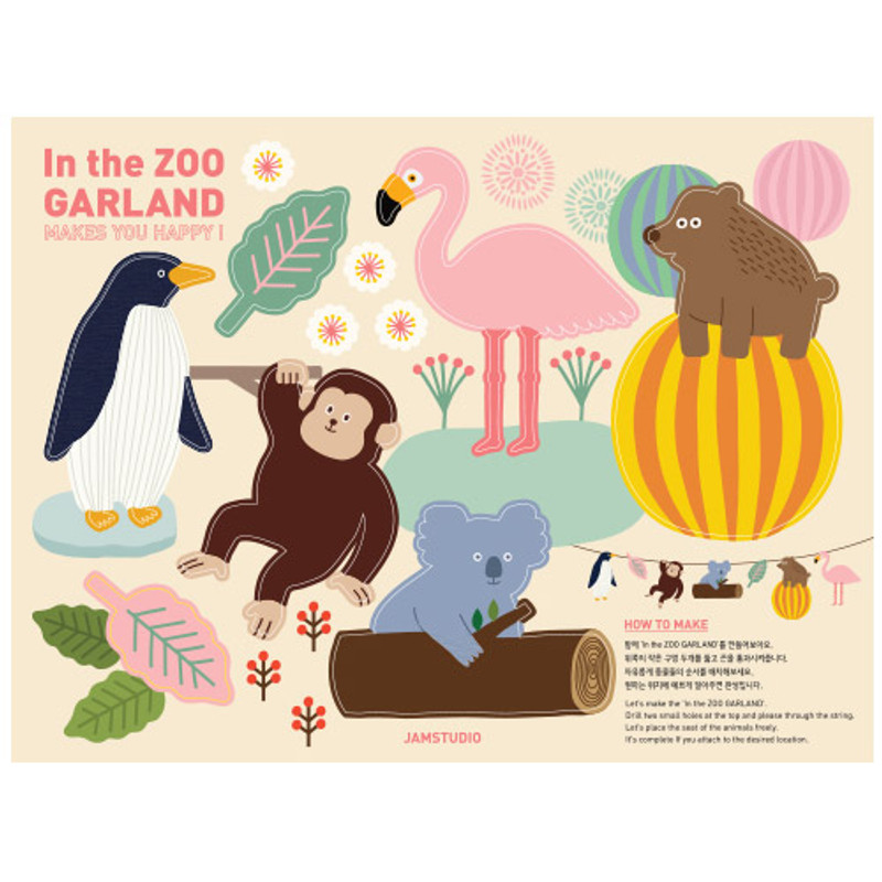 Make you happy in the zoo garland