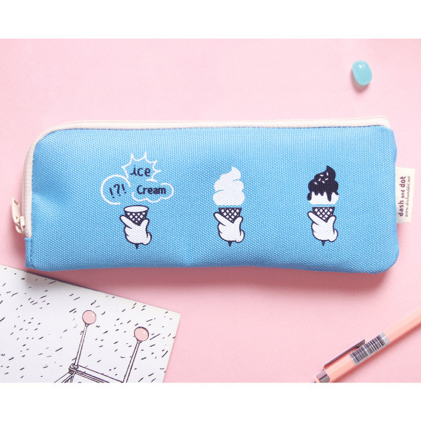 Aqua - Yam yam like it zipper pencil case