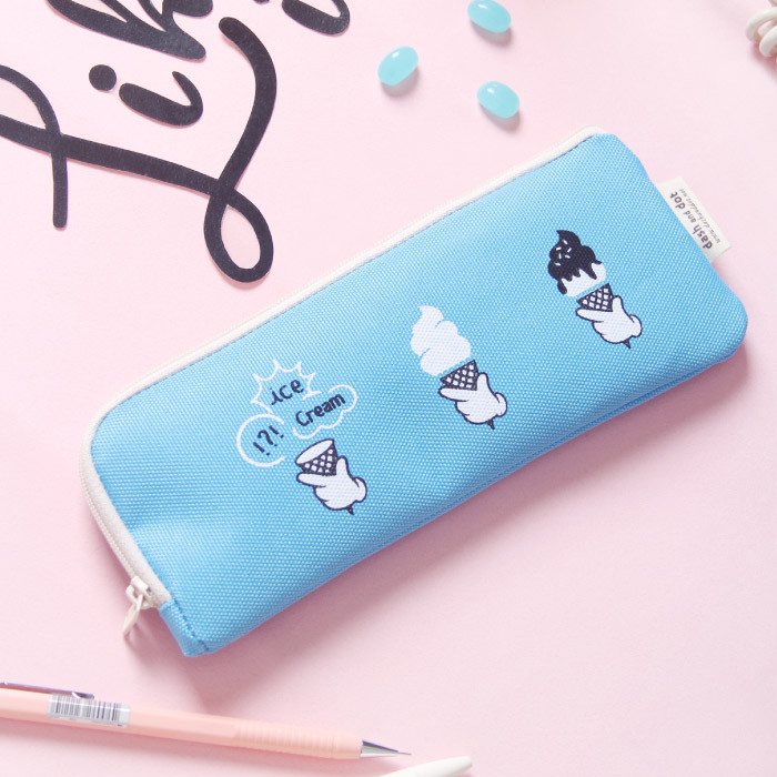 Aqua - Yam yam like it zipper pencil case