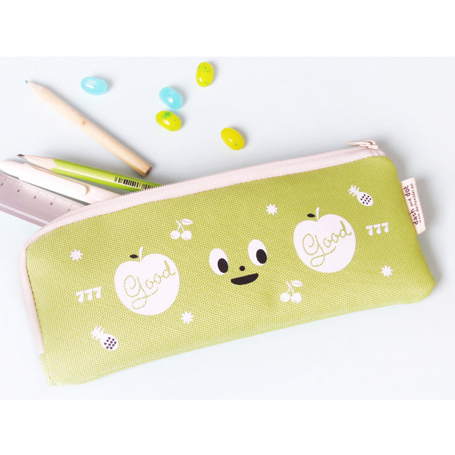 Lime - Yam yam like it zipper pencil case