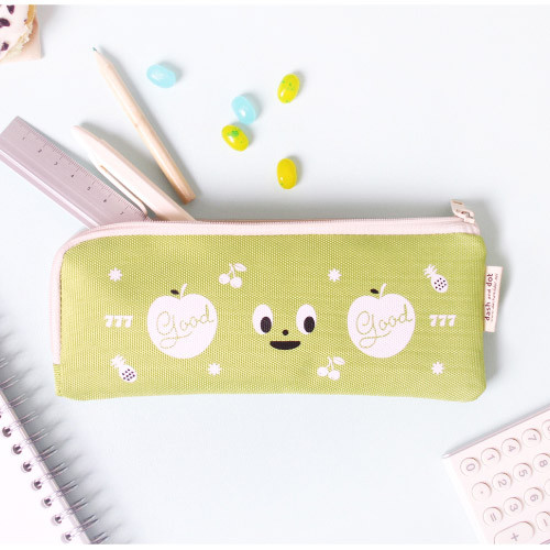 Lime - Yam yam like it zipper pencil case