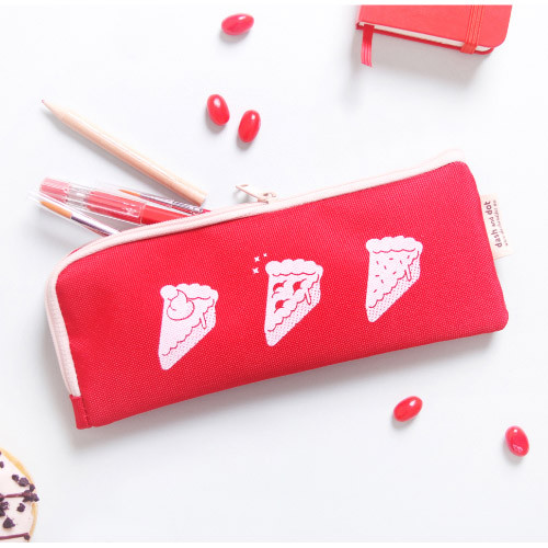 Red - Yam yam like it zipper pencil case
