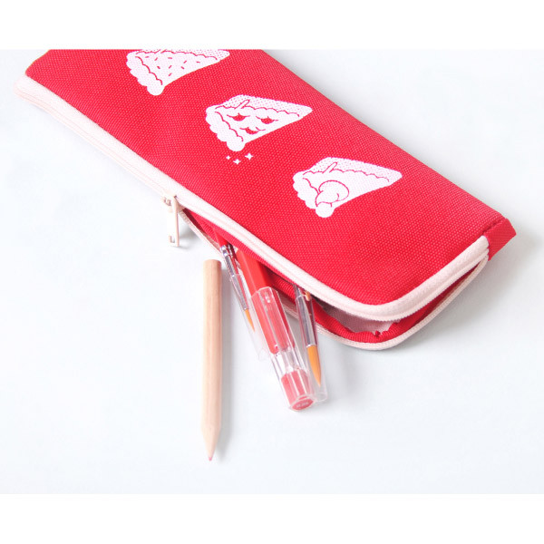 Red - Yam yam like it zipper pencil case