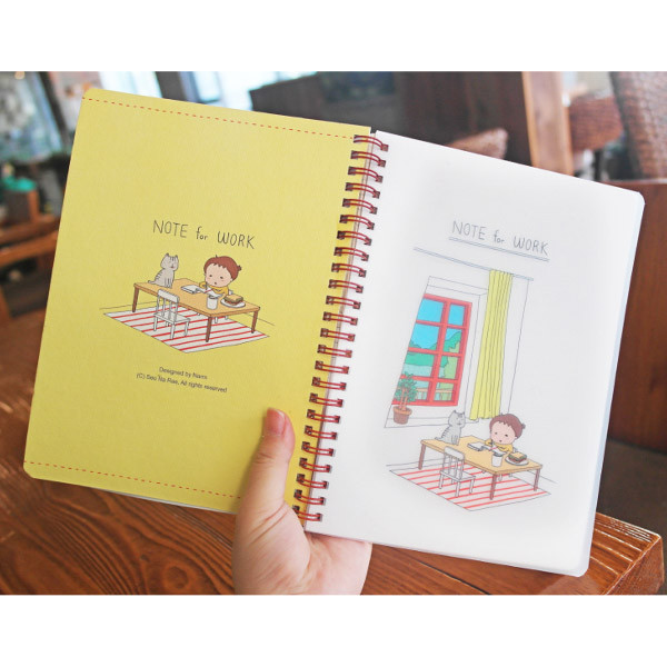 Life goes on with Narm wirebound notebook