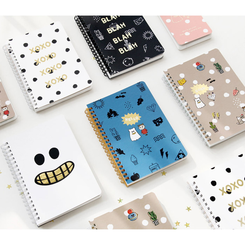 Ghost pop wirebound medium lined notepad Ghost pop wirebound medium lined notepad