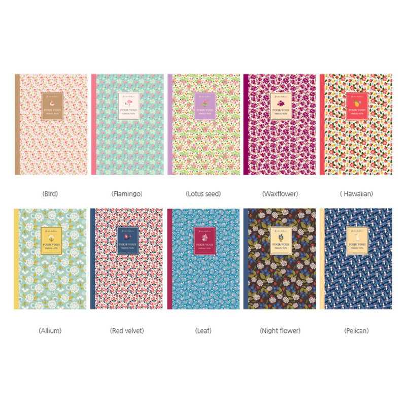 Pour vous melody lined notebook large Pour vous melody lined notebook large