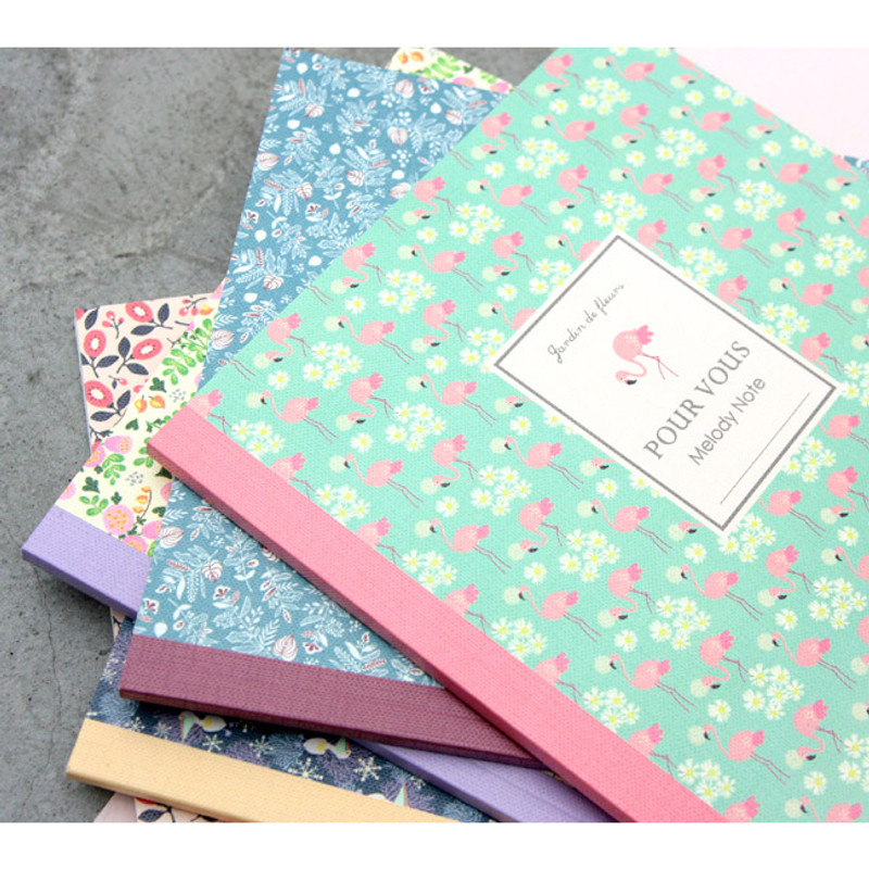 Pour vous melody lined notebook large Pour vous melody lined notebook large