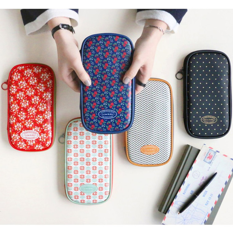 pattern zip around pencil pouch ver.2 pattern zip around pencil pouch ver.2