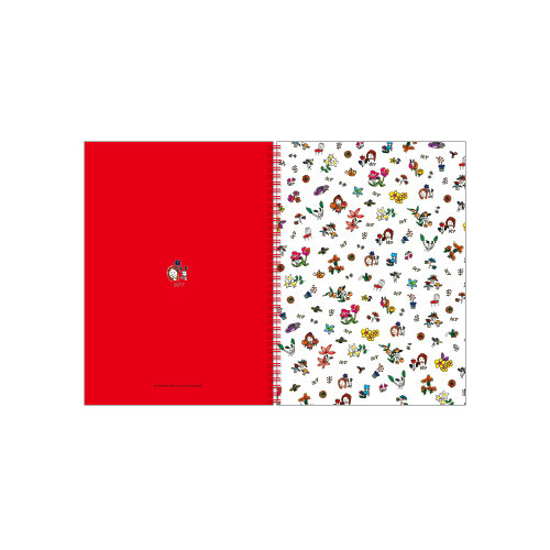 Flower - Odong et valerie wirebound lined notebook 