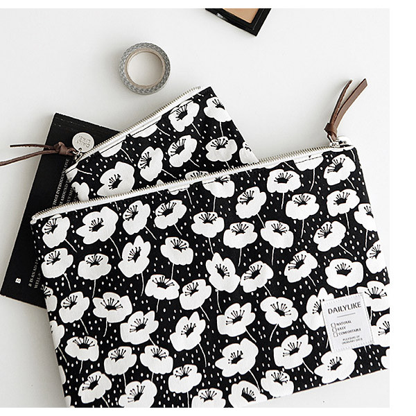 Pattern easy zipper clutch bag