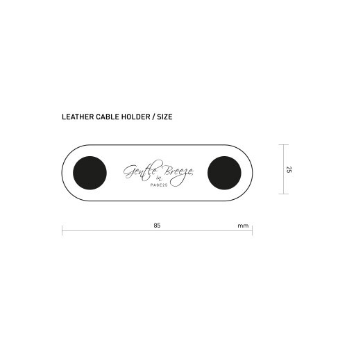 Size of leather red earphone organizer