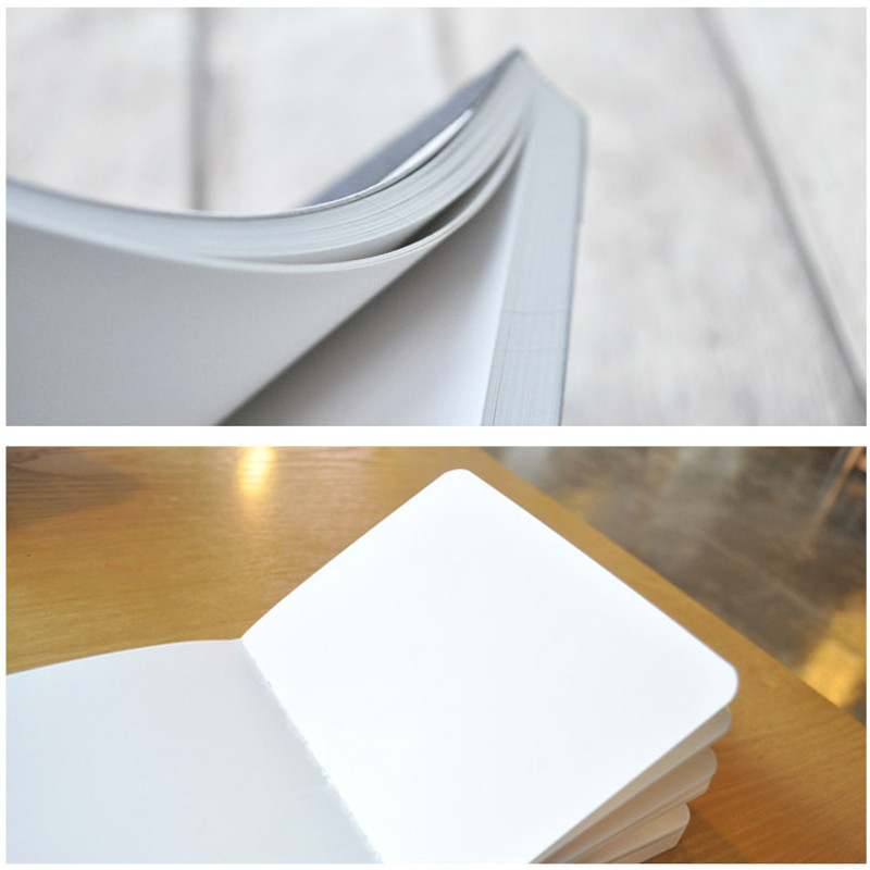 Natural and Pure gray plain notebook