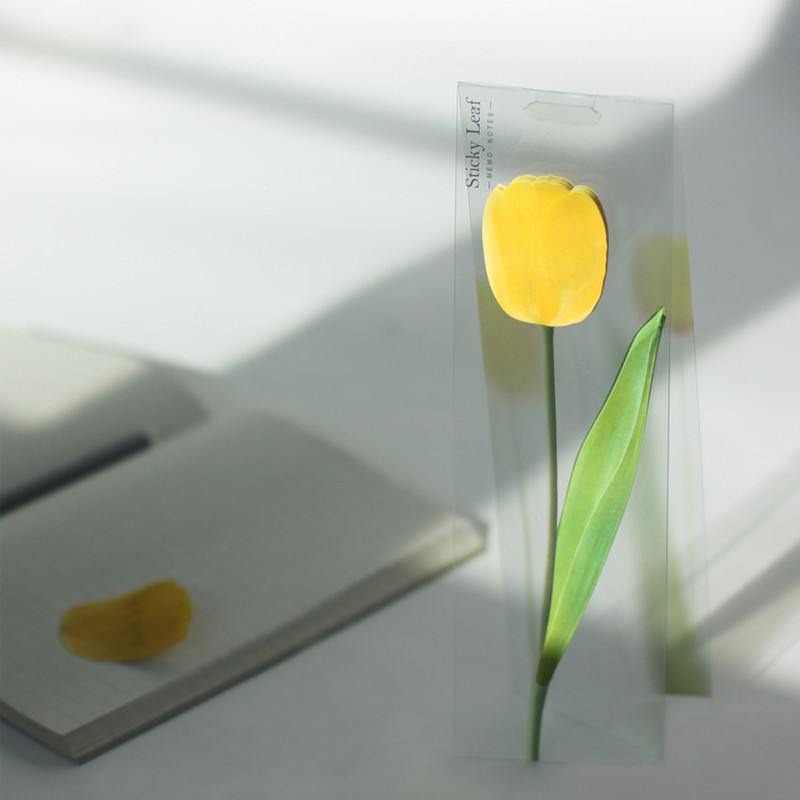 Appree Yellow tulip sticky memo notes