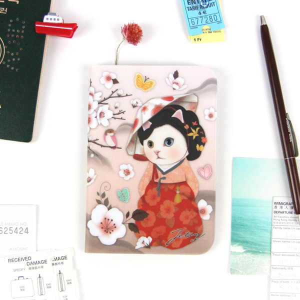 Jetoy Choo choo cat petite passport case