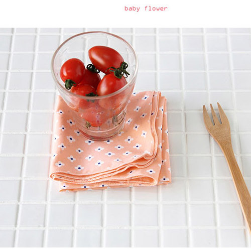 Baby flower - Pattern heimish cotton handkerchief hankie