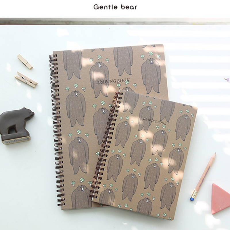 Gentle bear - Jam Jam wirebound drawing notebook Gentle bear - Jam Jam wirebound drawing notebook
