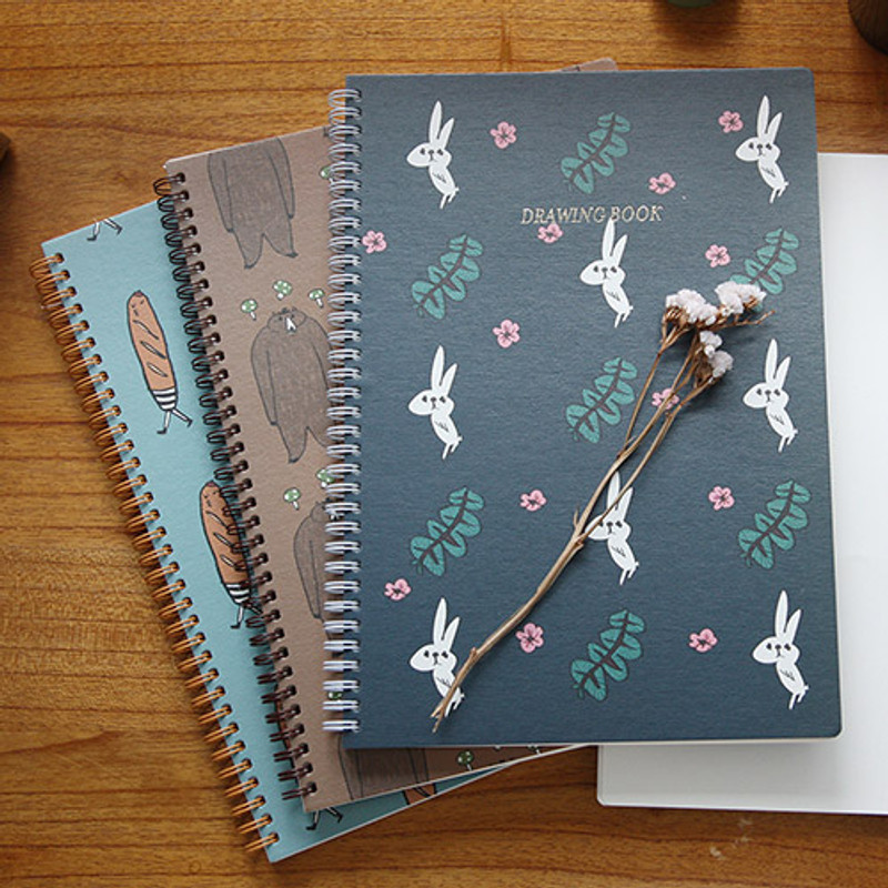Large size - Jam Jam wirebound drawing notebook Large size - Jam Jam wirebound drawing notebook