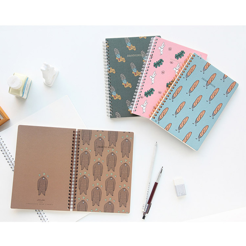 Small size - Jam Jam wirebound drawing notebook Small size - Jam Jam wirebound drawing notebook
