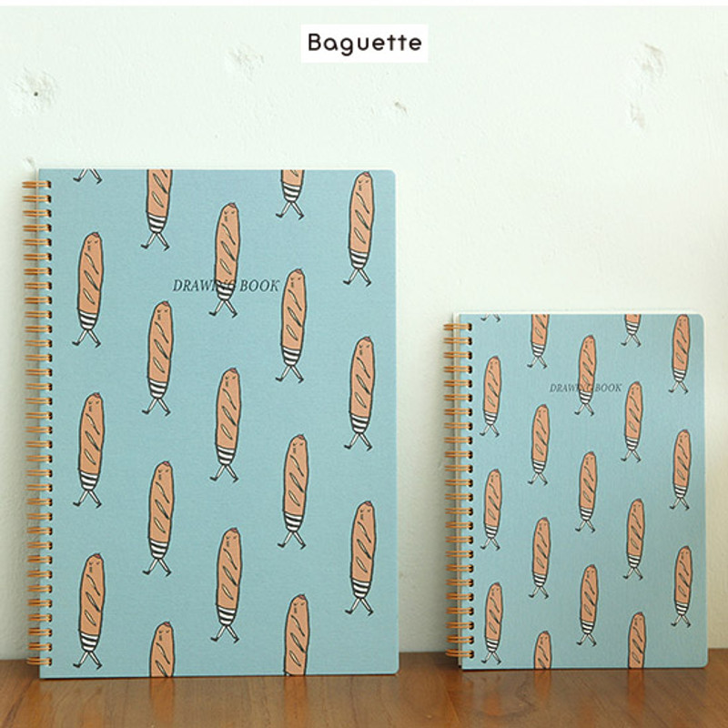 Baguette - Jam Jam wirebound drawing notebook Baguette - Jam Jam wirebound drawing notebook