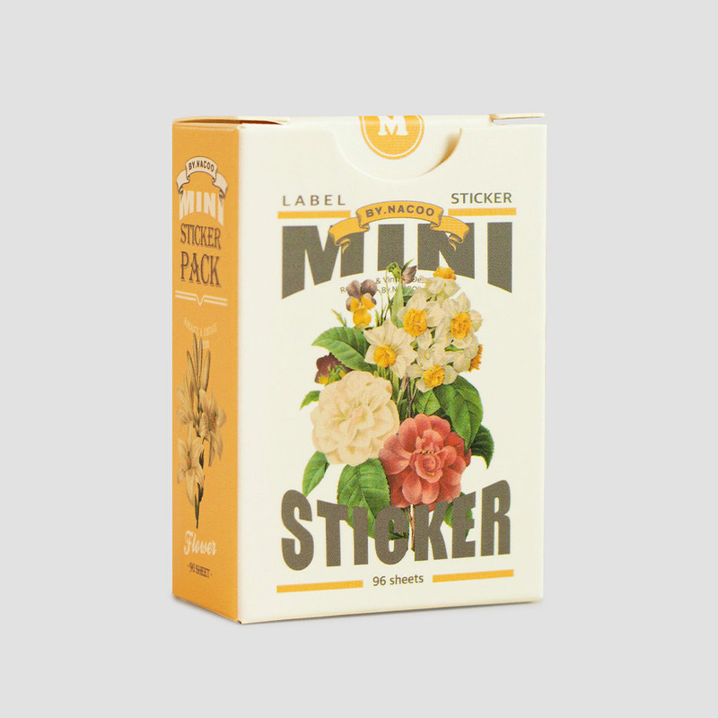 Nacoo Flower Mini Label Sticker Pack Nacoo Flower Mini Label Sticker Pack
