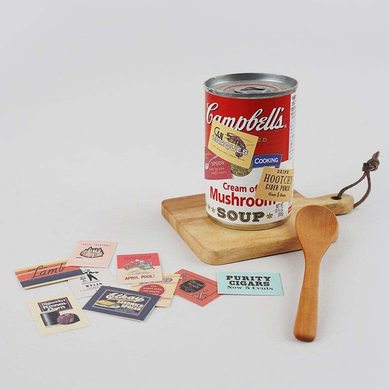 Usage example of Nacoo Vintage Mini Label Sticker Pack