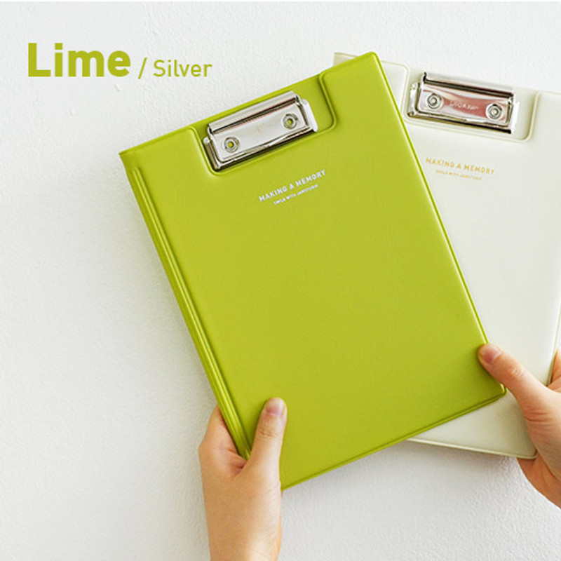 Lime - Making a memory A5 clip board Lime - Making a memory A5 clip board