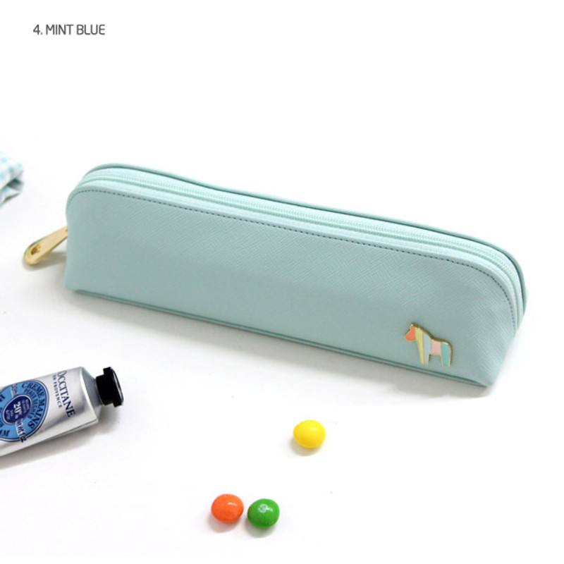 Mint blue - Pony pencil case pen pouch A ver.2 Mint blue - Pony pencil case pen pouch A ver.2