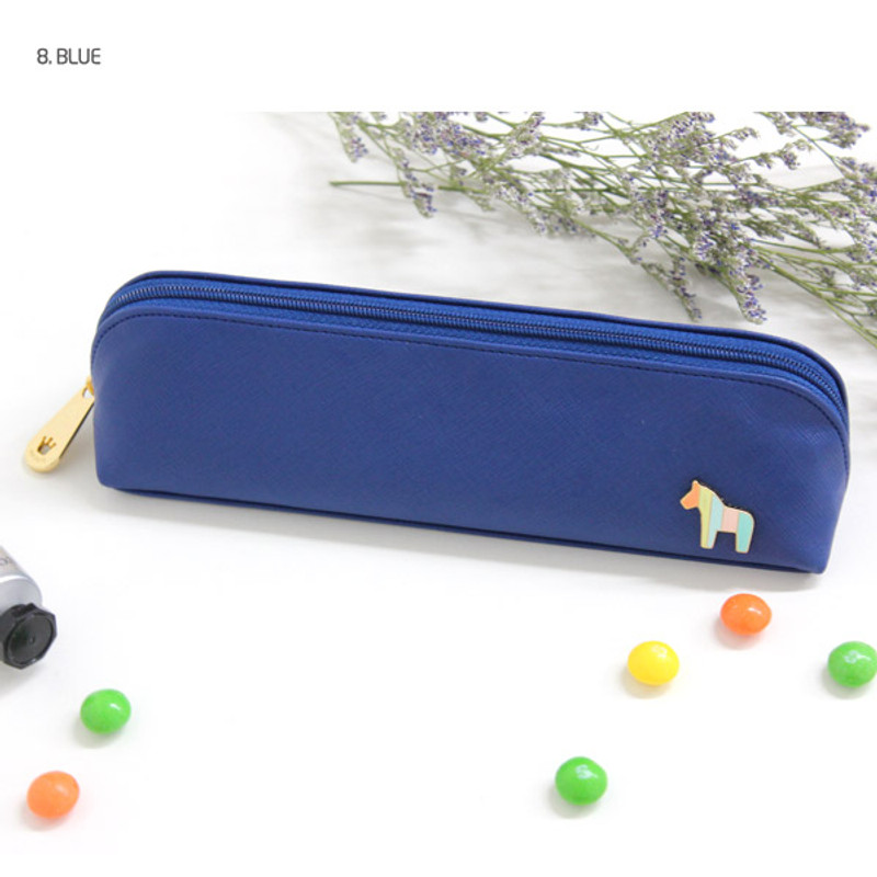 Blue - Pony pencil case pen pouch A ver.2 Blue - Pony pencil case pen pouch A ver.2