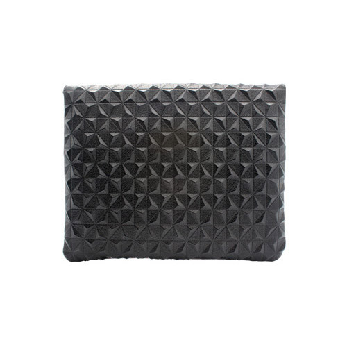 Back - Embossing geometric pattern clutch bag