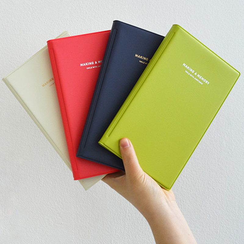 Making a memory instax mini slip in photo album