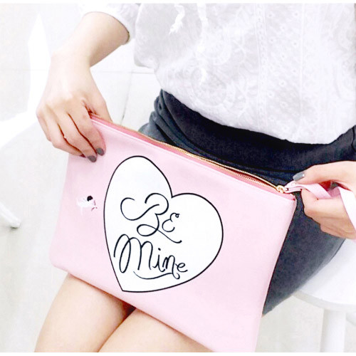 Pink - Be mine clutch bag pouch