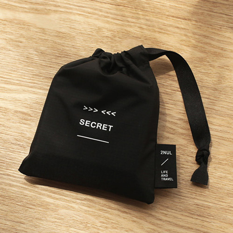 Life and travel secret drawstring small pouch Life and travel secret drawstring small pouch