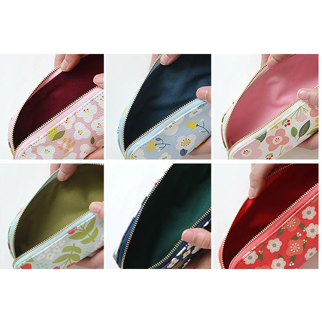 Detail of Breezy windy nemo flower pattern pencil case