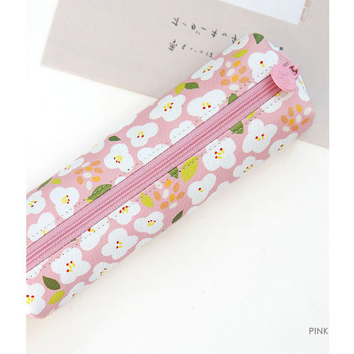 Pink - Breezy windy nemo flower pattern pencil case