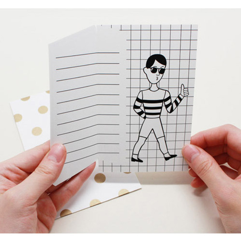 Tabom boy open door message card Tabom boy open door message card