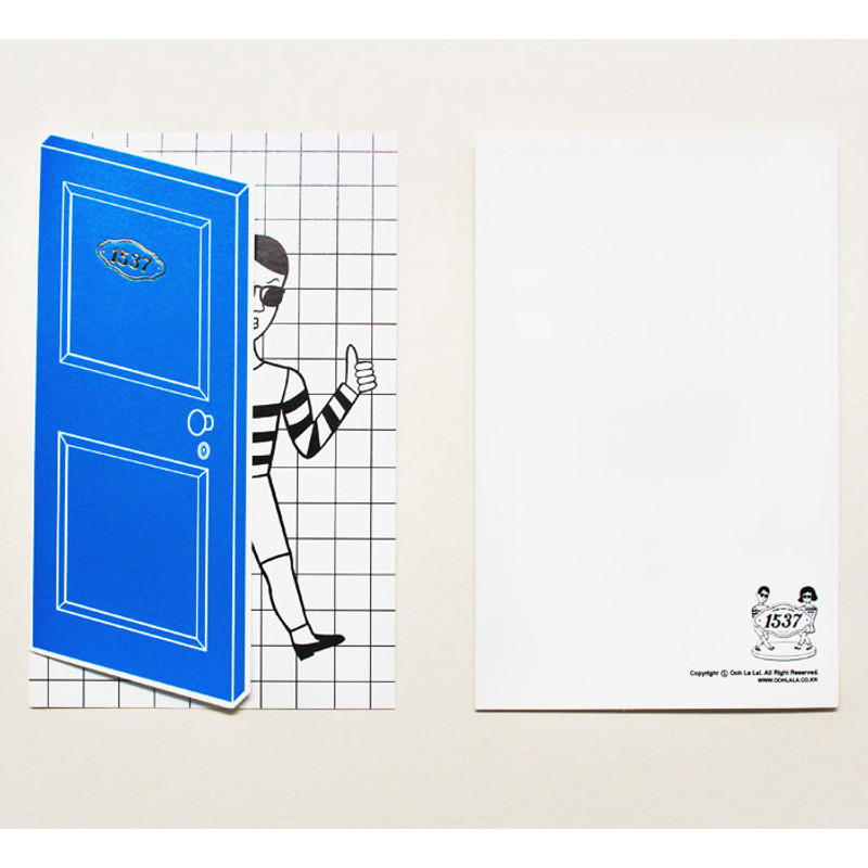 Tabom boy open door message card Tabom boy open door message card