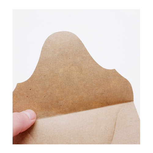 Detail of Rose aurore gold foil message card