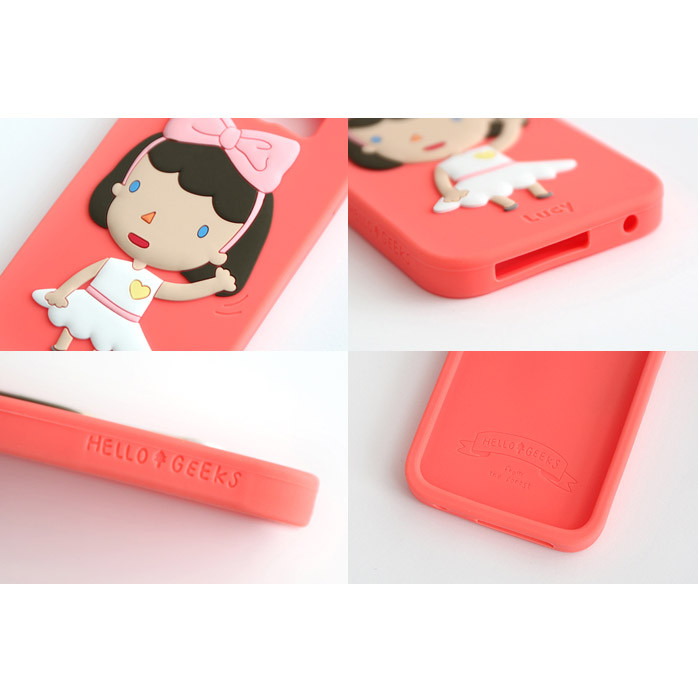 Detail of Hellogeeks from the forest cute jelly Galaxy S6 case