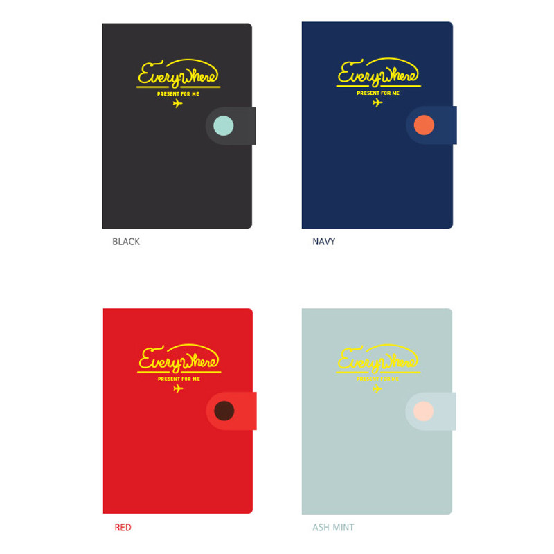 Colors of Everywhere button passport holder case