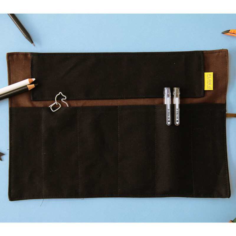 Black - Only for you roll pencil case pen pouch ver.2