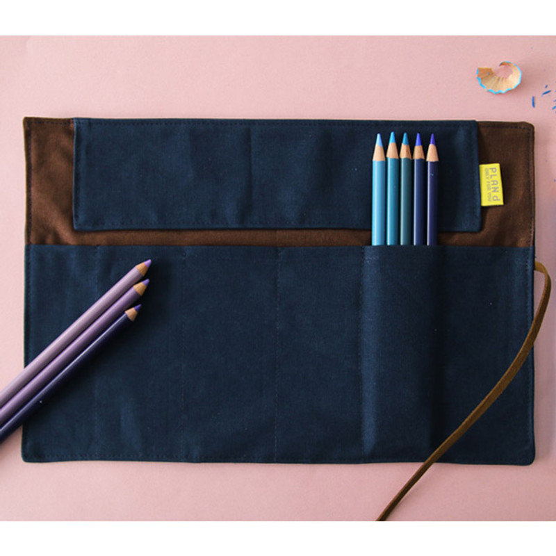 Navy - Only for you roll pencil case pen pouch ver.2