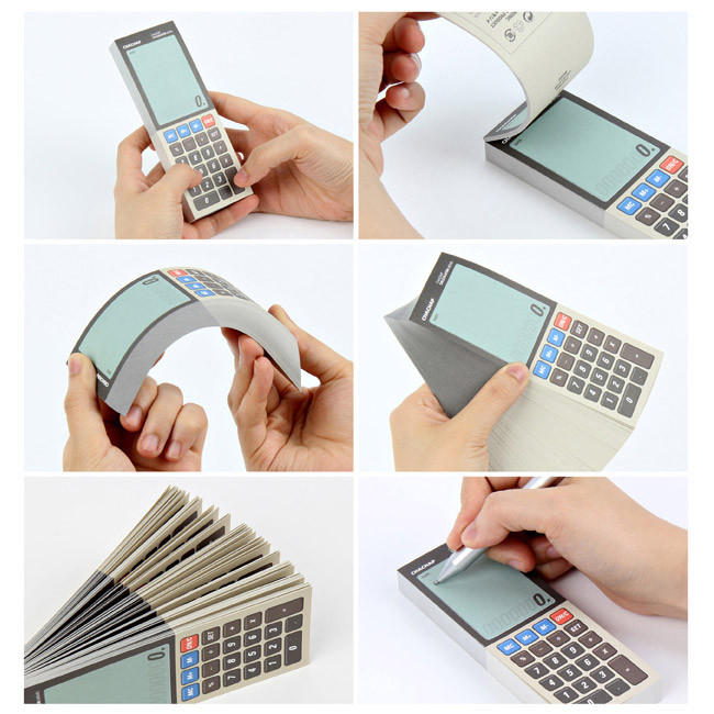 Electronic calculator memo pad