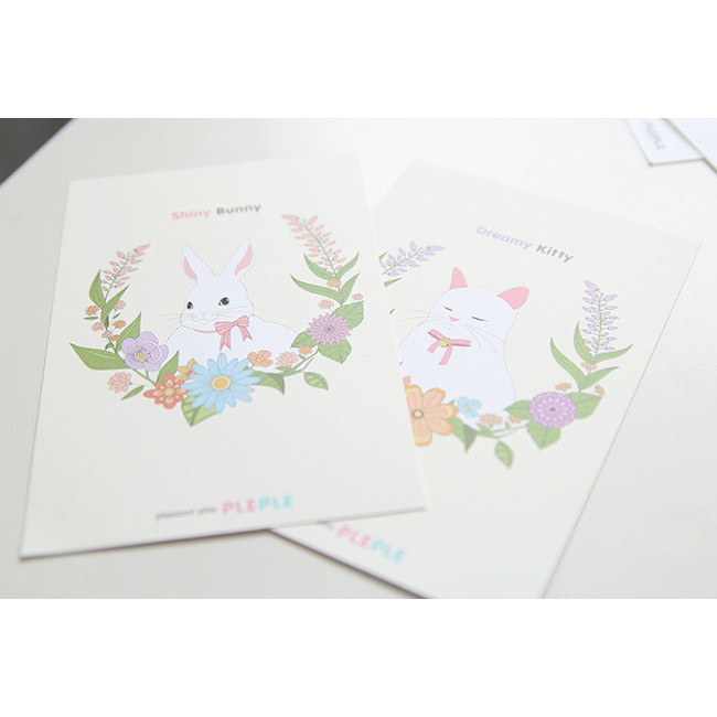 Coloring pleasant illustration postcard