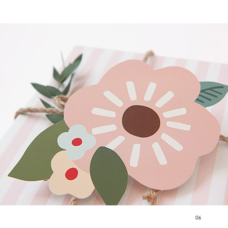 Breezy windy blooming thank you message card Breezy windy blooming thank you message card